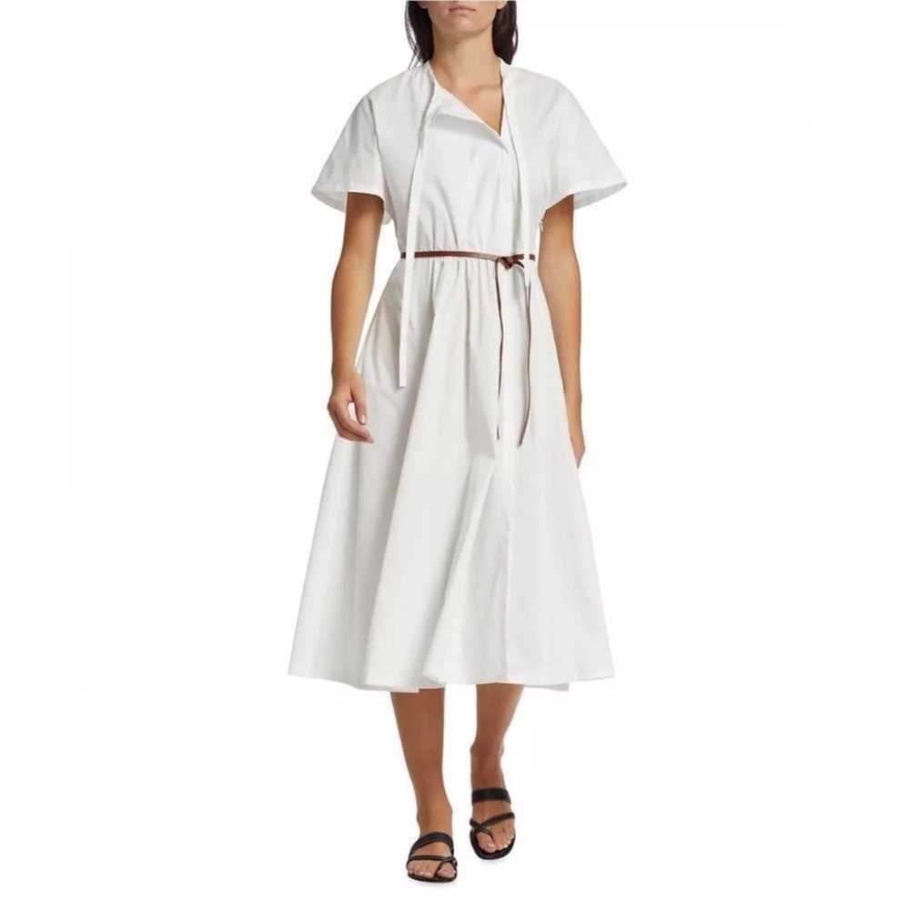 NEW Altuzarra Rhodea Poplin Midi Dress Size 38 French 6 US - Picture 3 of 8